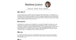 Desktop Screenshot of mattjustice.com